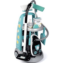 Die Grup 7600330316 Smoby Temizlik Arabası ve Elektrikli Süpürgesi Oyun Seti