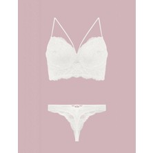 Pms Nurteks 4330 Desteksiz Dantelli Sütyen Takım