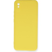 Eco Port Xiaomi Redmi 9A Kılıf Nano Içi Kadife Silikon - Sarı