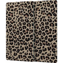 Decovetro Cam Kahve Sofra Sunum Tablası 2'li Set Leopar Desenli 30 x 15 cm