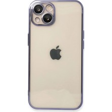 Eco Port Apple Iphone 14 Kılıf Razer Lensli Silikon - Mor