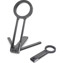 Die Grup Manyetik Katlanir Masaüstü Telefon Standi Metal - Siyah ND8030