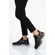 Hammer Jack Siyah Beyaz Fileli Hafif Esnek Unisex Spor Ayakkabı 101 25087-G