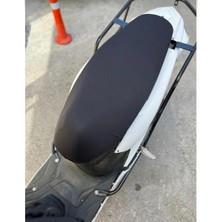 Şimika Siyah Motor Sele Kılıfı 1.kalite Penye Kumaş Likrali 50CC ve 150CC Uyumlu
