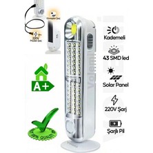 22 cm Solar  Volemi Şarjlı LED Lamba 0053