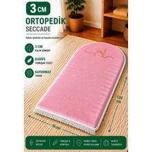 Carpetella 3 cm Ortopedik Süngerli Peluş Seccade Yumuşak Diz Ağrıtmaz Namazlık