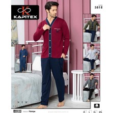 Pms Kapitex 5818 Erkek Uzun Kol Patlı Pijama Takımı
