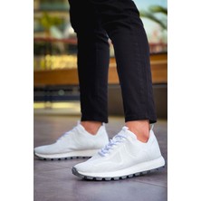 Pms MN2409 - Triko Erkek Ayakkabı Beyaz