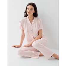 Pms Arnetta 3594-S Kadın Gömlek Pijama Takım