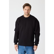 Sedirli Unisex Baskısız Yetişkin Sweatshirt Kapşonlu 3 Iplik Şardonlu