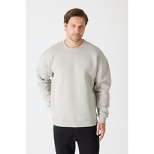 Sedirli Unisex Baskısız Yetişkin Sweatshirt Kapşonlu 3 Iplik Şardonlu
