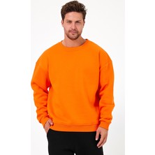 Sedirli Unisex Baskısız Yetişkin Sweatshirt Kapşonlu 3 Iplik Şardonlu