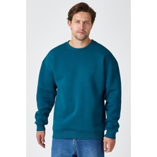 Sedirli Unisex Baskısız Yetişkin Sweatshirt Kapşonlu 3 Iplik Şardonlu