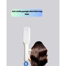 Sayarmarkt Pratik Mekanizmalı Saç Tarağı – Kendi Kendini Temizler, Taşınabilir