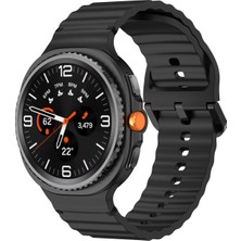 Forzacase Samsung Galaxy Watch 8 Classic / 40 / 44 mm ile Uyumlu Wavy Style Tokalı Silikon Kordon Kayış - FC1214