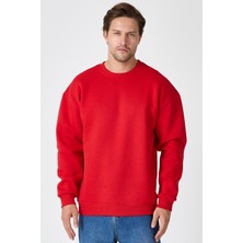 Sedirli Unisex Baskısız Yetişkin Sweatshirt Kapşonlu 3 Iplik Şardonlu