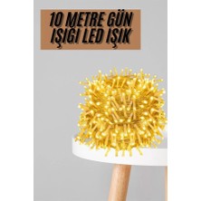 Sayarmarkt Fişli 10 Metre Günışığı LED Işık 3 Aydınlatma Modlu Dekoratif Ortam Aydınlatması