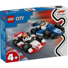 Die Grup 60464 LEGO City F1 Williams Racing ve Haas F1 Yarış Arabaları 92 Parça +4 Yaş