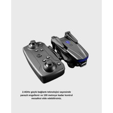 Sayarmarkt 4K Kamera Özellikli Katlanabilir Drone Wi-Fi ve Yükseklik Sabitlemeli