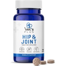 Vet's Plus Hip&Joint Glukozamin Tablet 75'li Kedi ve Köpekler İçin Kemik Yapısına Destek