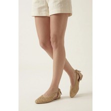 Ziya, Hasır Örgü Kadın Babet 1611060Z1512 Ten