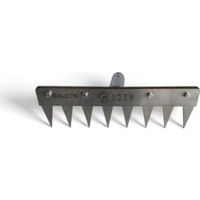 ADER CR270 8 DİŞLİ OT YOLMA ÇELİK TIRMIK ÇAPASI 3 MM PASLANMAZ CROM ÇELİK