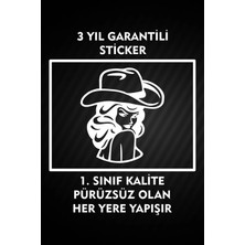 Özgül Reklam Araç Sticker Kız Kovboy Araba Etiketi