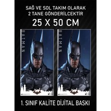 Özgül Reklam Batman Araç Araba Kapı Direği Kaplama Folyosu Dijital Baskı 50X25 cm Araç Kapı Direk Kaplama