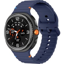 Forzacase Samsung Galaxy Watch 8 Classic / 40 / 44 mm ile Uyumlu Wavy Style Tokalı Silikon Kordon Kayış - FC1214