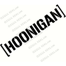 Özgül Reklam Hoonigan Yazı Araba Sticker / Motor Sticker / Laptop Sticker