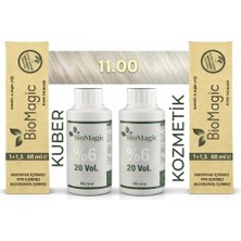 BioMagic 11.00 Fildişi  Amonyaksız Organik İçerikli  Kalıcı Saç Boyası (2 Boya 2 Oksidan)