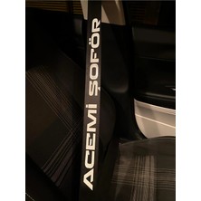 Özgül Reklam Araç Emniyet Kemeri Sticker / Reflektör Sticker / Fosfor Sticker / Araç Sticker / 40 x 4 cm