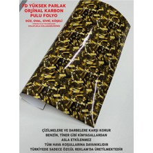 Özgül Reklam Yüksek Parlak Forget Karbon Fiber Folyo / 7d Karbon Fiber Folyo / Karbon Pulu Folyo 50X25 cm
