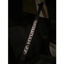 Özgül Reklam Hyundai Araç Emniyet Kemeri Sticker / Reflektör Sticker / Fosfor Sticker / Araç Sticker / 40 x 4 cm