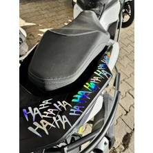 Özgül Reklam Hahaha Hologram Sticker 19X14CM (1 Adet) Araba-Kask-Motor-Laptop Için