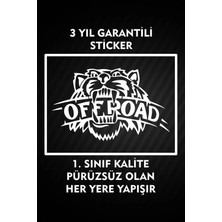Özgül Reklam Off Roada Kaplan Logo Sticker Araç Etiket Araba