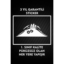 Özgül Reklam Camdan Bakan Adam Sticker Araç Etiket