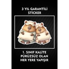 Özgül Reklam Köstebek Çift Dijital Baskı Sticker / Tablet / Laptop / Bilgisayar / Araba / Defter / Telefon /