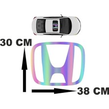 Özgül Reklam Honda Logo Sticker Sunroof Araç Etiketi Hologram