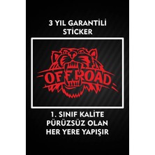Özgül Reklam Off Roada Kaplan Logo Sticker Araç Etiket Araba