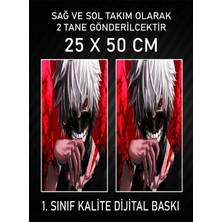 Özgül Reklam Anime Araç Araba Kapı Direği Kaplama Folyosu Dijital Baskı 50X25 cm Araç Kapı Direk Kaplama