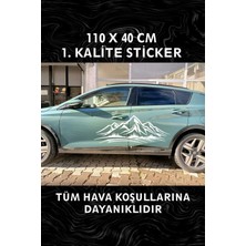Özgül Reklam Off Road Sticker 110X40 cm / Araç Kapı Sticker / Araç Sticker / Dağ Arazi Sticker / Araba Kaplama