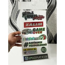 Özgül Reklam Etiket Araba Arka Cam Yazıları Hologramlı Yeni Model Yeni Seri