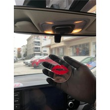 Özgül Reklam Dudak Öpücük Aynası Süsü / Pleksi Araba Süsü / Dikiz Ayna Süsü / Şeffaf 3 mm Pleksi