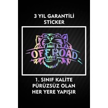 Özgül Reklam Off Roada Kaplan Logo Sticker Araç Etiket Araba