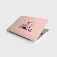 Özgül Reklam Laptop Sticker Notebook Kaplama Etiketi Ressam Kız