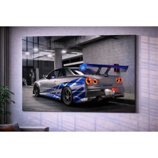 Özgül Reklam Pleksi Tablo | Nissan Skyline - Hızlı ve Öfkeli | 3 mm Pleksi Baskı | Ultra Hd Parlak Duvar Tablosu