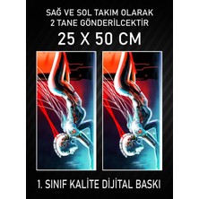 Özgül Reklam Araç Araba Kapı Direği Kaplama Folyosu Dijital Baskı 50X25 cm Araç Kapı Direk Kaplama