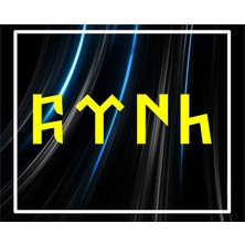 Özgül Reklam Göktürkçe Türk Yazısı Sticker Araç Yazısı Motor Etiketi