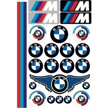 Özgül Reklam Bmw ///m Motorsiklet Kask Sticker Çıkartma Seti
